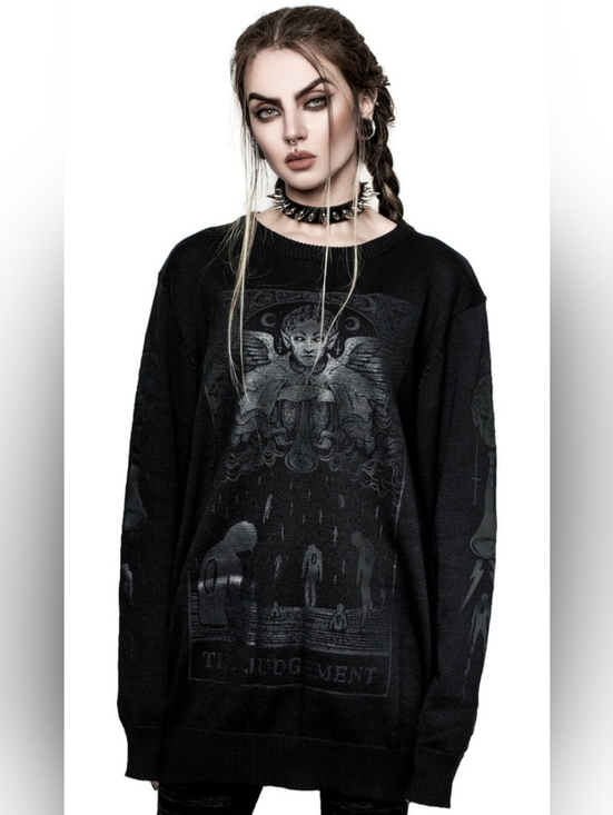 Killstar Sweaters - Killstar Unisex The Judgment Knit Sweater, VGUC, Size M